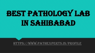 Best pathology lab in Sahibabad