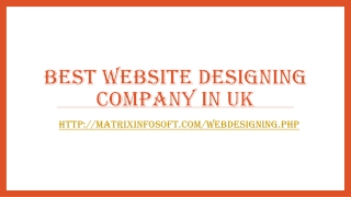 Best website designing company in UK