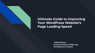 Learn How to Increase Loading Speed of WordPress Website