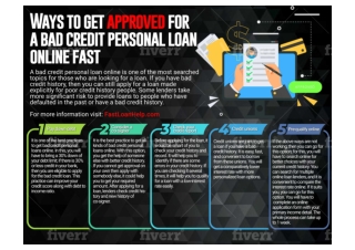 Ways To Get Approved For A Fast Bad Credit Personal Loan