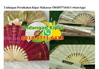 Undangan Pernikahan Kipas Makassar 081807716413[wa]