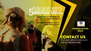 5 Fun New Ways to Deliver an Unexpected Wedding Speech – Cheap Car Service