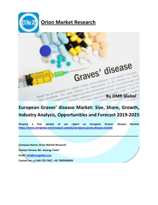 European Graves’ Disease Market: Global Size, Share, Industry Trends, Research and Forecast 2019-2025