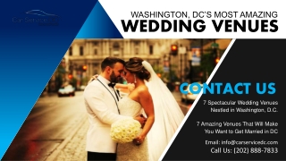 Washington, DCs Most Amazing Wedding Venues by Charter Bus Rental Near Me