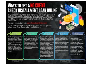 Ways To Get A No Credit Check Installment Loan Online