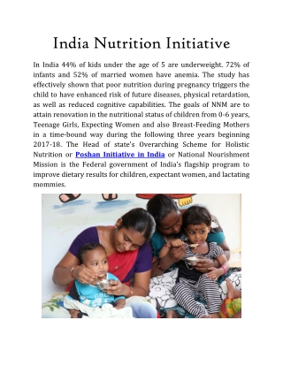 India Nutrition Initiative