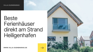 Das Haus der Villa Duenengras bietet Ihnen ein geräumiges Beste Ferienhäuser direkt am Strand Heiligenhafen mit raffinie