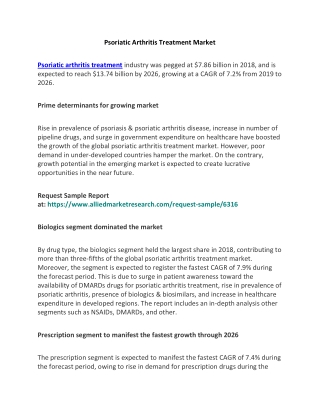 Psoriatic Arthritis Treatment Market