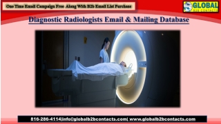 Diagnostic Radiologists Email & Mailing Database