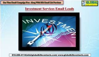 Investment Services Email Leads