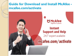 Guide for Download and Install McAfee - mcafee.com/activate