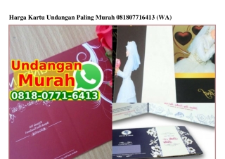 Harga Kartu Undangan Paling Murah 081807716413[wa]