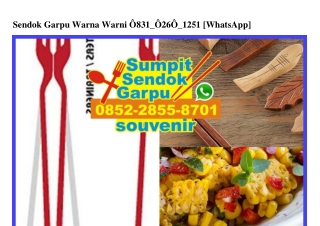 Sendok Garpu Warna Warni O83I–O26O–I25I[wa]