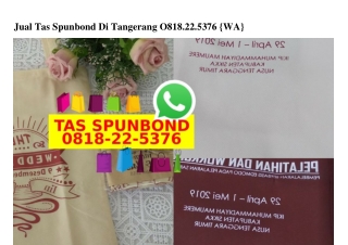 Jual Tas Spunbond Di Tangerang O8I8–22–5376[wa]