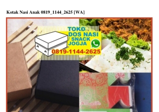 Kotak Nasi Anak O819~1144~2625[wa]