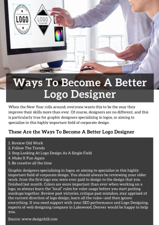 Ways To Become A Better Logo Designer