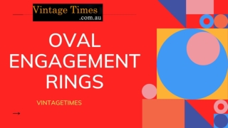 Shop A Beautiful Oval Engagement Rings - Order At VintageTimes