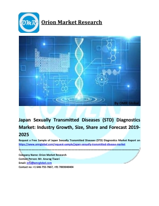 Japan Sexually Transmitted Diseases (STD) Diagnostics Market Size, Share and Forecast 2019-2025