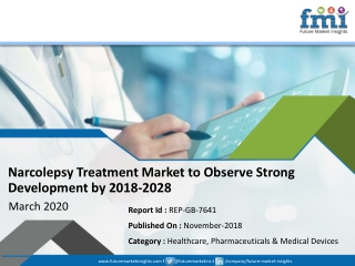 Laminar Growth to be Witnessed by Narcolepsy Treatment Market by 2018-2028