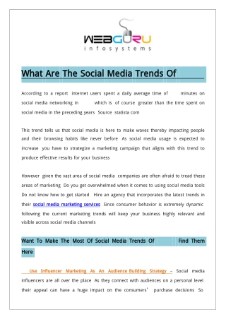 What Are The Social Media Trends Of 2020?