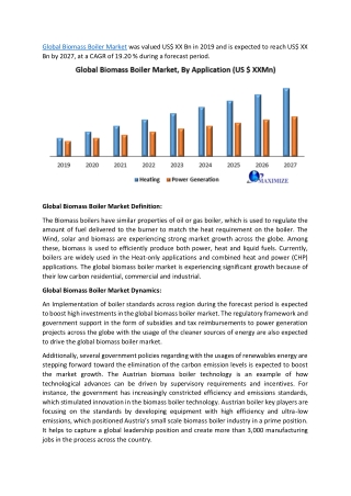 Global Biomass Boiler Market