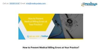 How to Prevent Medical Billing Errors at Your Practice?