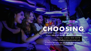 Choosing the Best Party Bus Near Me Service in Your Area Is More Than Just Luck