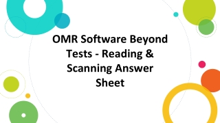 Omr software beyond tests   reading & scanning answer sheet