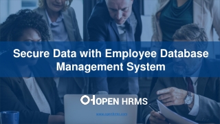 Secure Data with Employee Database Management System