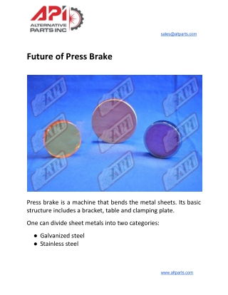 Future of Press Brake