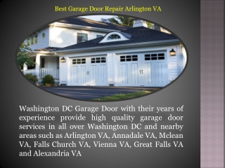 Best Garage Door Repair Arlington VA