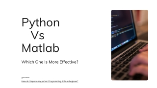 Python Vs Matlab: Which One Is More Effective