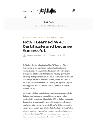 How I Learned WPC Certificate and Became Successful