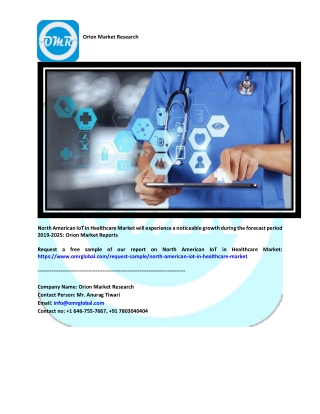 North American IoT in Healthcare Market Size, Share, Trends & Forecast 2019-2025