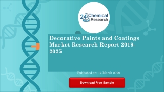 Decorative Paints and Coatings Market Research Report 2019 2025