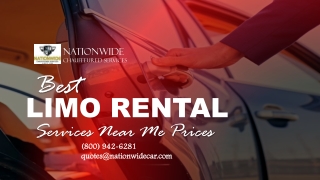 Best Limo Rental Services Near Me Prices