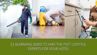 11 Signs your Hotel Needs Pest Control Service