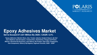 Epoxy adhesives market