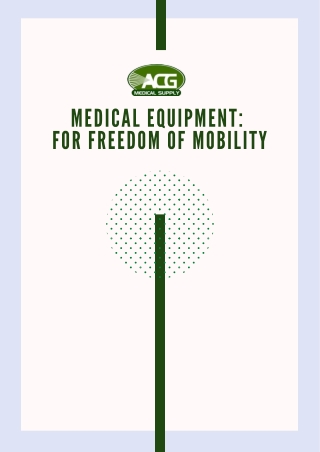 Mobility Solutions – Move around with ease | ACG Medical