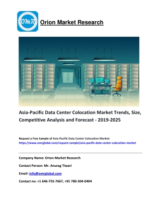 Asia-Pacific Data Center Colocation Market Size, Share and Forecast 2019-2025