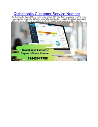quickbooks customer service phone number