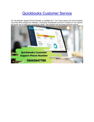 quickbooks customer service phone number
