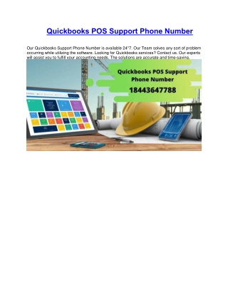 Quickbooks pos support phone number