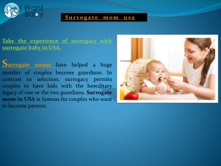 Surrogate mom usa
