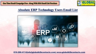 Absolute ERP Technology Users Email List