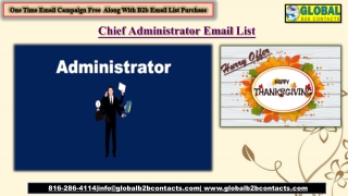 Chief Administrator Email List