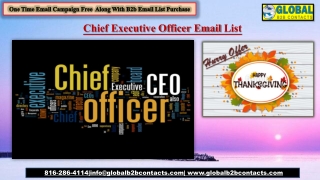 Chief Executive Officer Email List