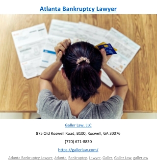 Atlanta Bankruptcy Lawyer