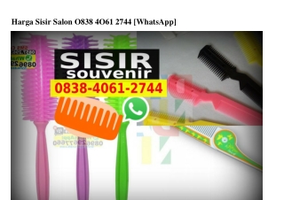 Harga Sisir Salon Ö8384Ö612744[wa]