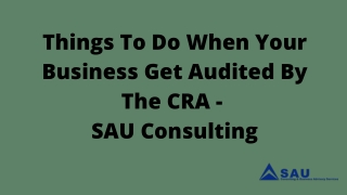 Things To do When Your Business Get Audited By CRA - SAU Consulting